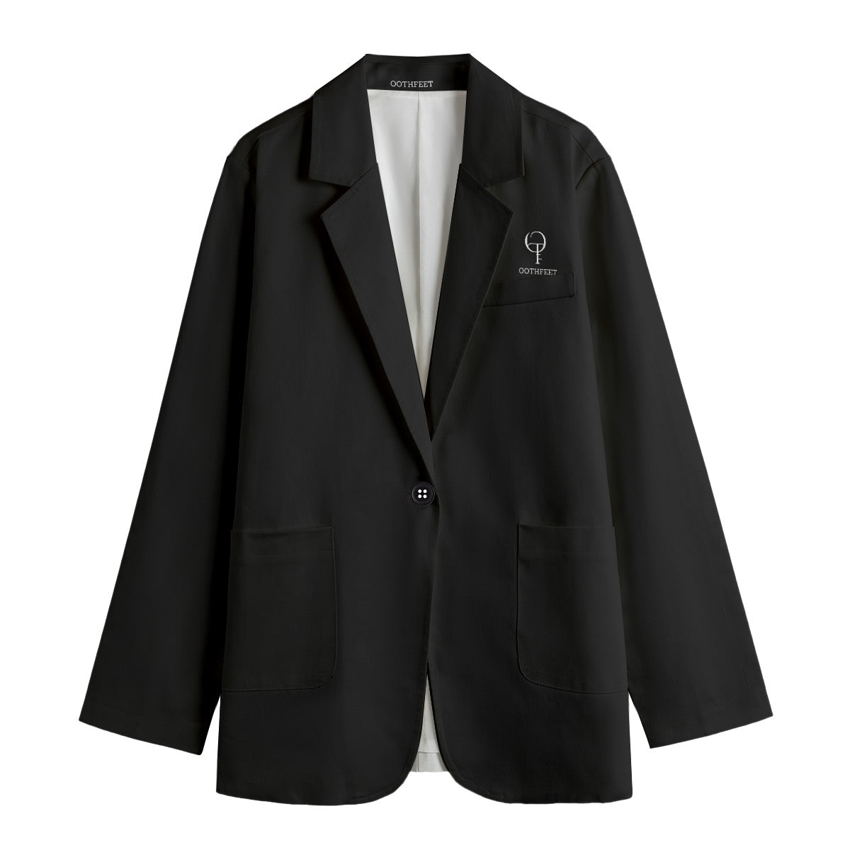 Blazer Noir pour femme tout-en-un | 245GSM Coton – Marque Oothfeet