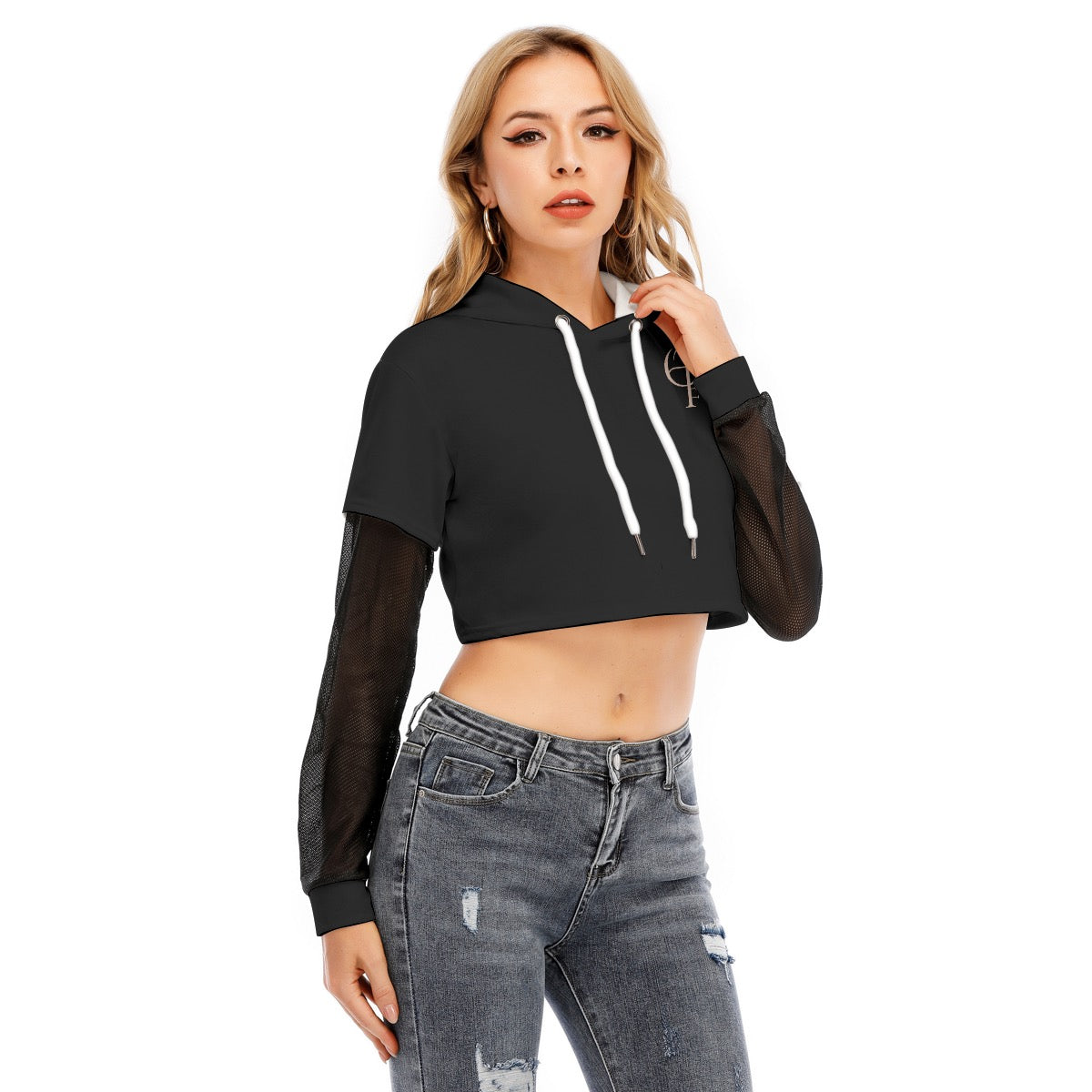 Hoodie avec Manches en Maille - Design Unique