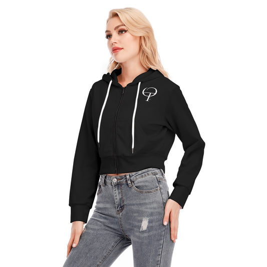 Crop Top Hoodie  Femme avec Fermeture Éclair – Marque Oothfeet