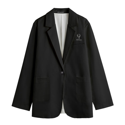 Blazer Noir pour femme tout-en-un | 245GSM Coton – Marque Oothfeet