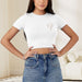 T-shirt Court pour Femme en Polyester - Design Baring le Nombril – Marque Oothfeet