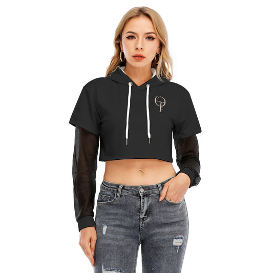 Hoodie avec Manches en Maille - Design Unique