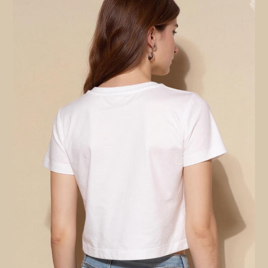T-shirt Court pour Femme en Polyester - Design Baring le Nombril – Marque Oothfeet