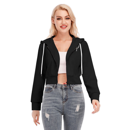 Crop Top Hoodie  Femme avec Fermeture Éclair – Marque Oothfeet