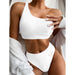 Bikini d'été élégant à épaule unique