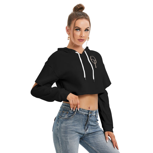 Hoodie pour Femme avec Manches Découpées – Fourrure Épaisse – Marque Oothfeet