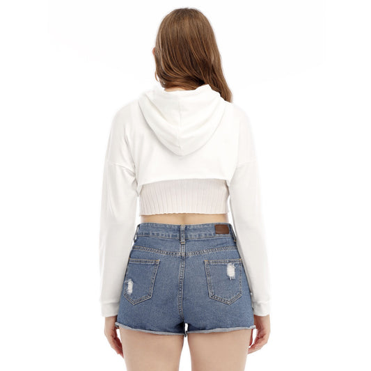 Short Hoodie Femme avec Cordon de Serrage – Style Smock – Marque Oothfeet