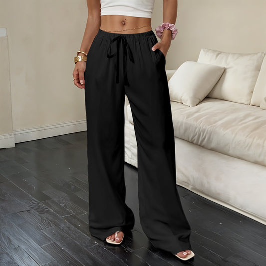 Pantalon Décontracté à Jambes Droites Oothfeet pour Femmes